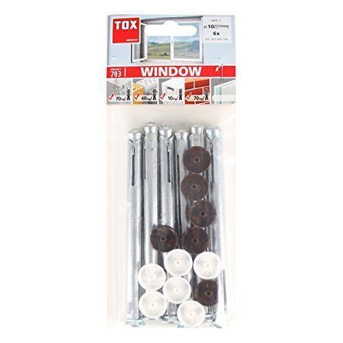 TOX Rahmendübel Window-métal 10 x 112 mm lot de 6 - 027601141