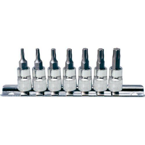KS Tools 918.1558Chrome TX BIT Socket Set, 7pièces, 1/4``
