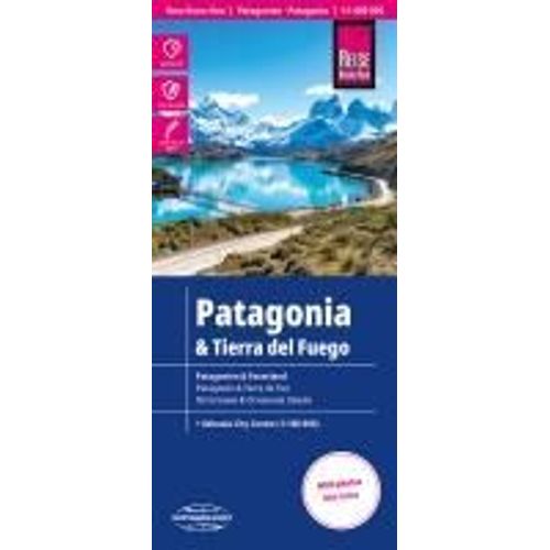 Reise Know-How Landkarte Patagonien, Feuerland / Patagonia, Tierra Del Fuego (1:1.400.000)