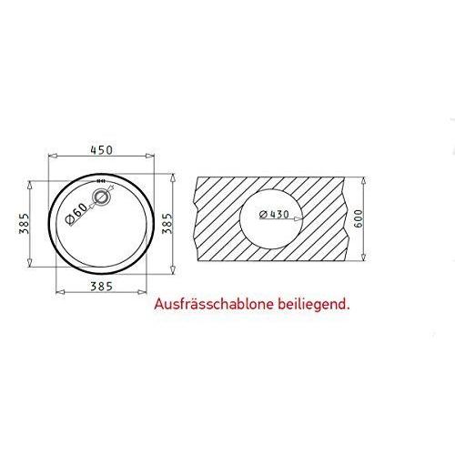 Pyramis 100034704 évier encastrable en acier inoxydable poli