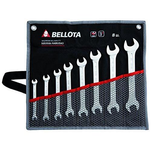 Bellota 6490-8 BS Jeu de 8 clés plates dans un sac en nylon renforcé