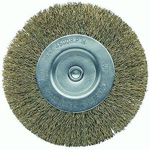 Bellota 50807-100 Brosse circulaire pour le bricolage Acier laitonné Fil ondulé Diamètre 100 mm