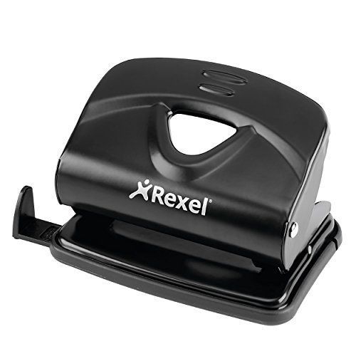 Rexel Perforateur Métal 2 Trous 10 Feuilles (Noir)
