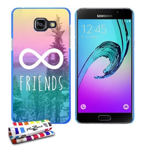 Coque Case Samsung Galaxy A3 2016 " Friends " Silicone Bleu Souple (Tpu)