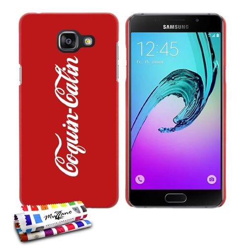 Coque Case Samsung Galaxy A3 2016 " Coquin-Calin " Silicone Rouge Rigide (Tpu)