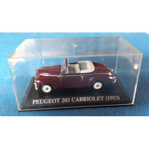 Peugeot 203 Cabriolet 1953 Bordeaux 1:43-Altaya