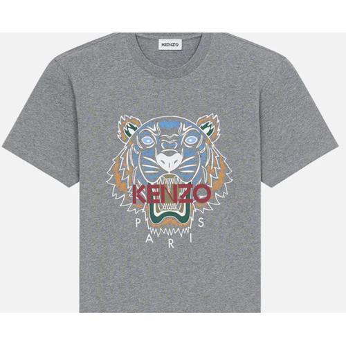 Kenzo T-Shirt Homme Tigre Gris Fonce
