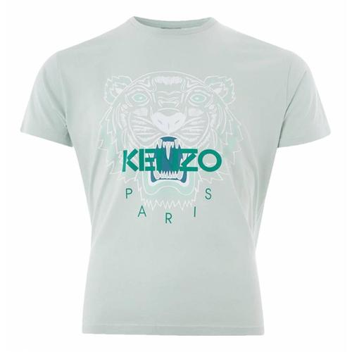 Kenzo T-Shirt Homme Tigre Vert Pale