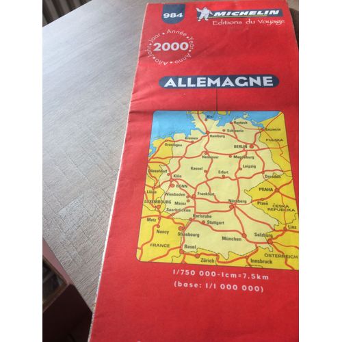 Allemagne - 1/750 000