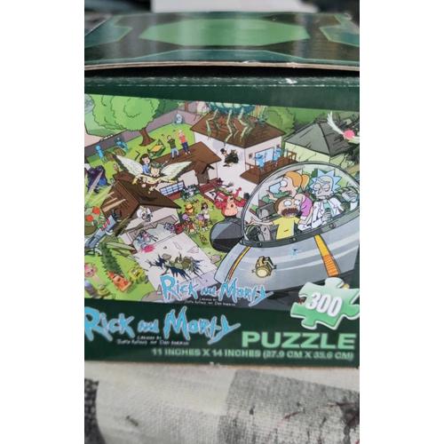 Puzzle Rick And Morty En Soucoupe Volante 300 Pièces Créé Par Justin Roland Et Dan Harmon 2015 Cartoon Network Tiré Du Dessin Animé Cardinal Industries 27,9x35,6cm