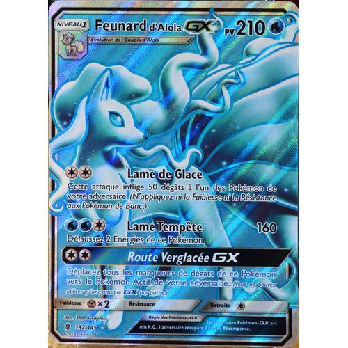 Carte Pokémon 132/145 Feunard D'alola Gx