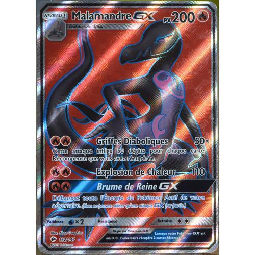 Carte Pokémon 132/147 Malamandre Gx