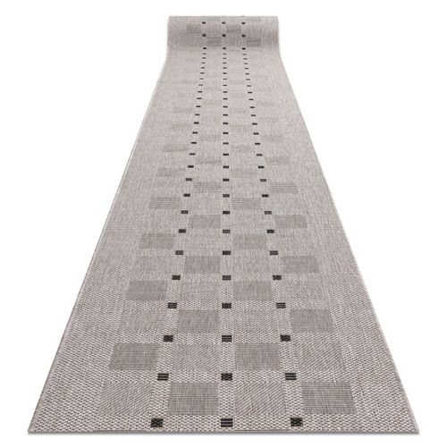 80x150 Cm Tapis De Couloir Sizal Floorlux Modèle 20079 Argentin / Noir 80 Cm
