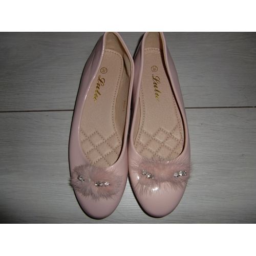 Ballerines Vernis Rose-Poudré 36