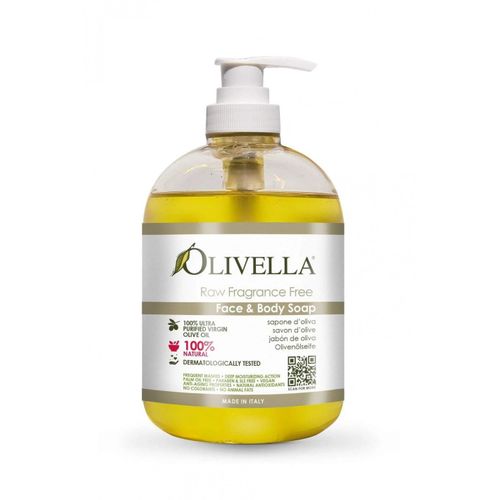 Olivella Savon Brut Pour Le Visage Et Le Corps 500ml 