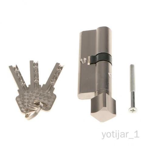 3xHome Security ? Cylindre De Noyau De Serrure De Porte De Sécurité Antivol En Aluminium + 3 Clés