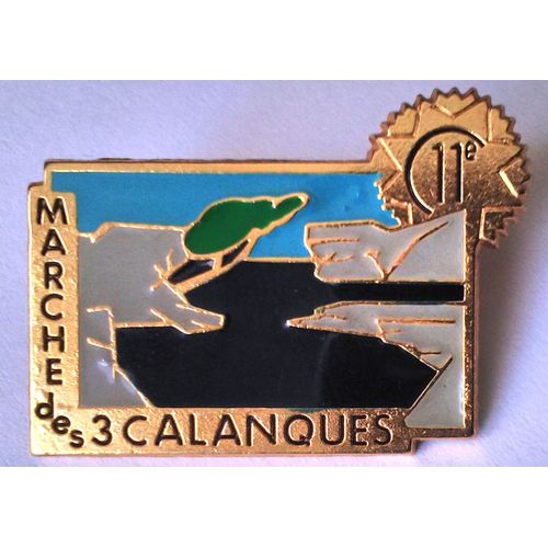 11rc Cfpl Pins Des Marches Des Calanques (1996?) Du 11 Régiment De Cuirassiers De Carpiagne