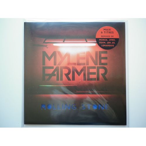 Mylene Farmer Maxi 33tours Vinyle Rolling Stone Disque Couleur Bleu