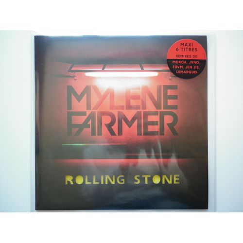 Mylene Farmer Maxi 33tours Vinyle Rolling Stone Disque Couleur Jaune
