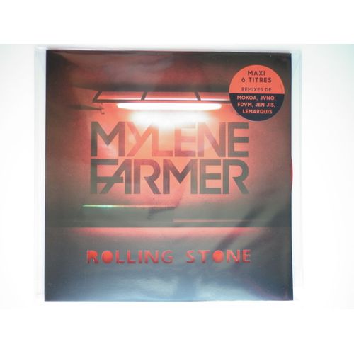 Mylene Farmer Maxi 33tours Vinyle Rolling Stone Disque Couleur Rouge