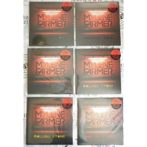 Mylene Farmer Lot 6 Maxi 33tours Vinyle Rolling Stone Disque Couleur