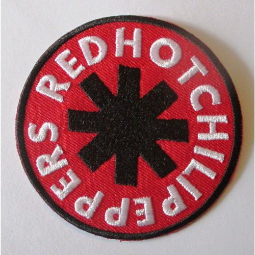 Patch Groupe Red Hot Chili Peppers Rond Rouge Écusson Veste Blouson Huile
