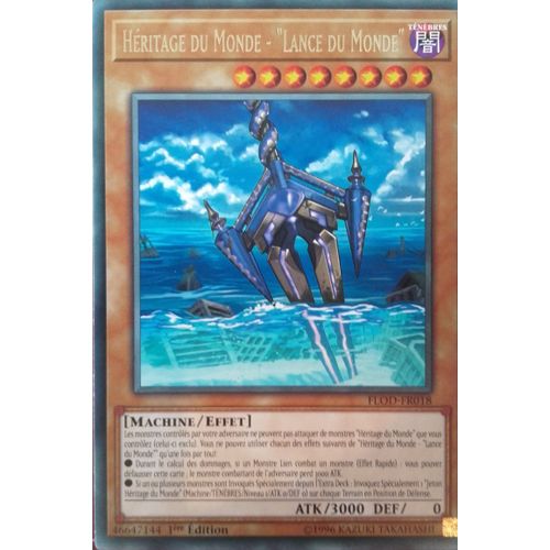 Yu-Gi-Oh ! - Flod-Fr018 - Héritage Du Monde - "Lance Du Monde" - Rare