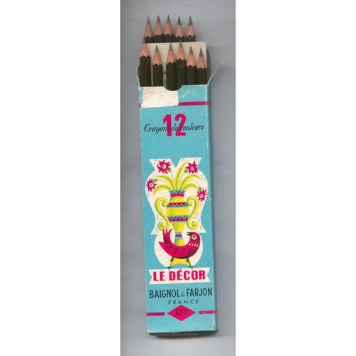 AUCHAN Etui de 24 crayons de couleur pas cher 