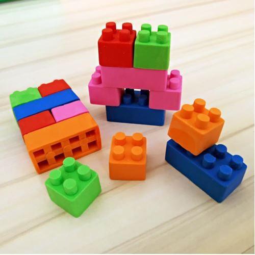 LEGO gomme brique de construction emboîtable couleurs variées