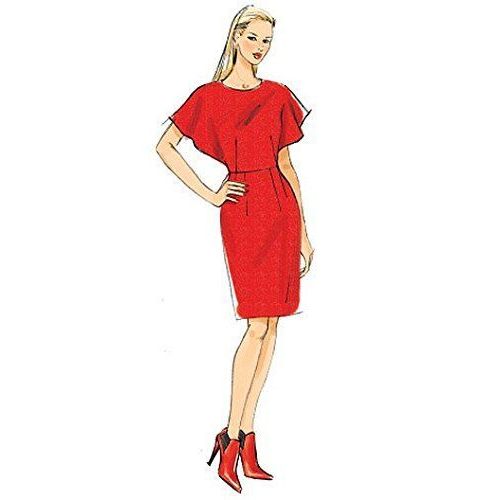 Vogue Patterns 9021 35, 5-40,6 E5 Patron De Robe Tailles 46 À  50