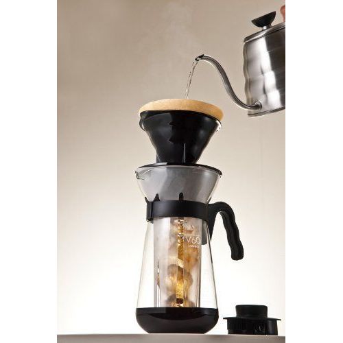 Hario V60 Ice And Hot Coffee Maker Drip Glass Dripper 700ml Vic-02 Japan Import
