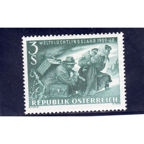 Timbre-Poste DAutriche (Année Mondiale Du Réfugié)