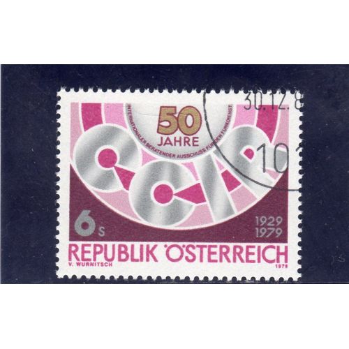 Timbre-Poste DAutriche (50ème Anniversaire Du Conseil Consultatif De La Radio)