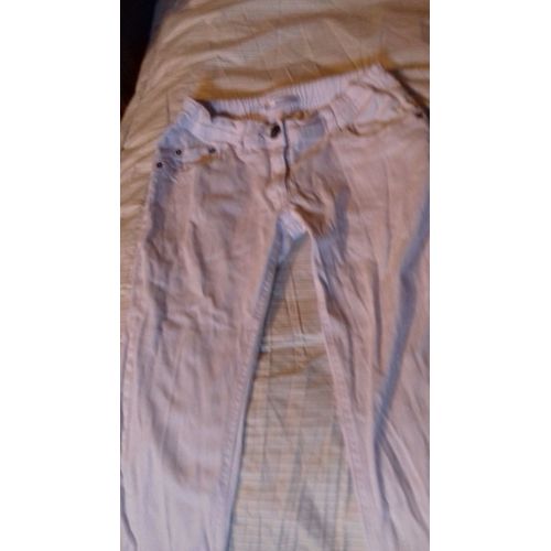 Jean On The Town Coton 14 Ans Blanc