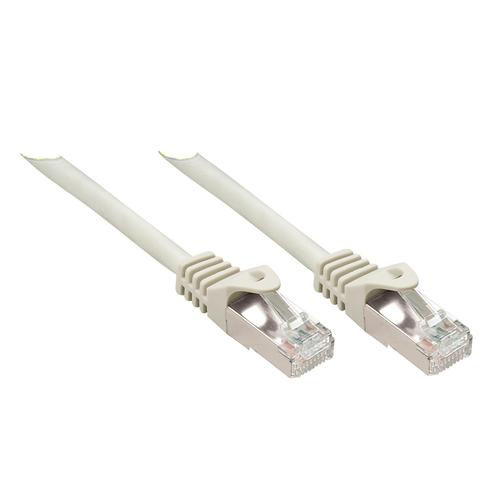 Lindy - Cordon de raccordement - RJ-45 (M) pour RJ-45 (M) - 5 m - paire torsadée écrantée (F/UTP) - CAT 5e - moulé, sans crochet - gris