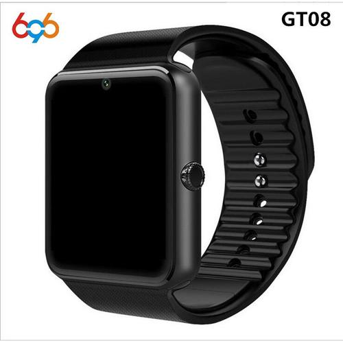 696 Montre Smart Watch Gt08 Horloge Avec Fente Pour Carte Sim Push Message Bluetooth Connectivité Android Téléphone Smartwatch Gt08