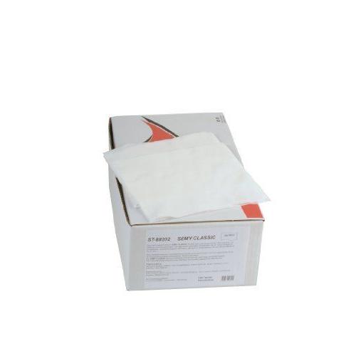 Semy Top Boîte de 100 chiffons de nettoyage Fonction distributeur Blanc 32 x 38 cm