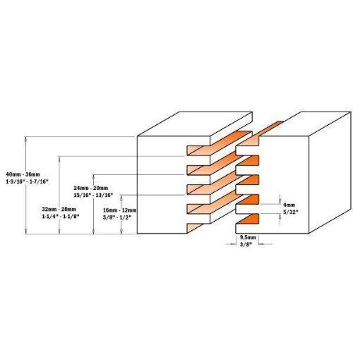 CMT Orange Tools 900,616,11 Fraise à joints hm z3 s 47,6 12 d