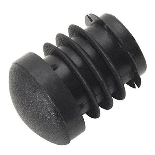 WOLFPACK 5330372 Embout en Plastique Ronde Intérieur Noir 20 Mm-Sachet de 200 Pièces