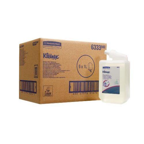 Kleenex 6333 Savon Liquide Usages Très Fréquents, 1000 Doses Par Cartouche, Code 6333, 6 Cartouches De 1 L, Incolore Pack De 6 