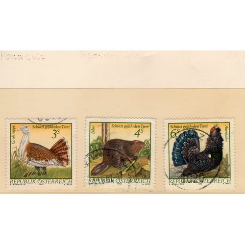 Timbres-Poste DAutriche (Protection Des Animaux En Voie DExtinction)
