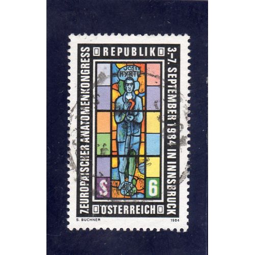 Timbre-Poste DAutriche (7ème Congrès Mondial Des Anatomistes À Innsbruck)