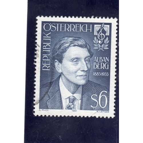 Timbre-Poste DAutriche (Centenaire De La Naissance Du Compositeur Alban Berg)