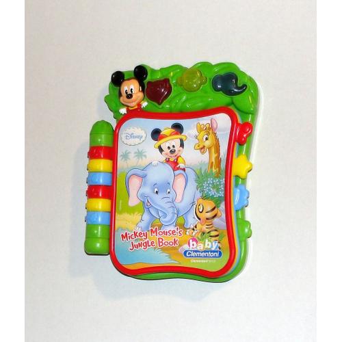 Livre Interactif Parlant Mickey Mouse Jungle Book Baby Clementoni En Anglais