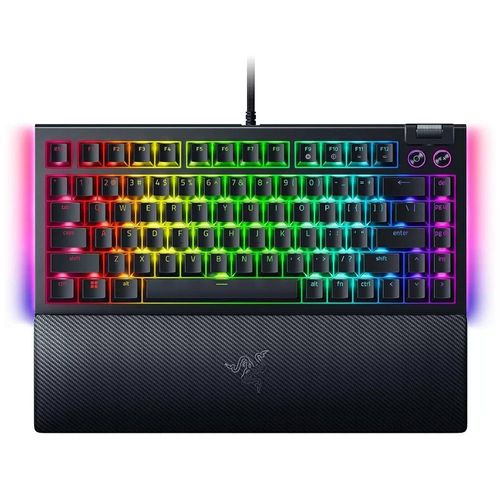 Clavier mécanique Razer Blackwidow V4, interrupteur tactile 75% RVB, noir