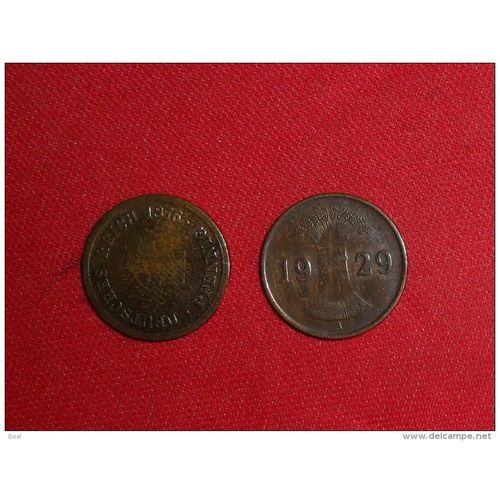 Lot De Deux Monnaies De 1 Pfennig 1876 Et 1929 En Tb