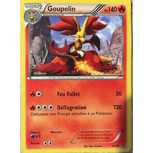 Carte Pokémon - Goupelin - 10/39 - 140 Pv