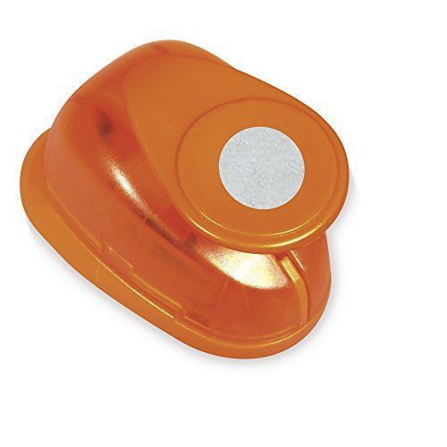 Rayher Hobby 69084000perforatrice Motif: Rond, Diamètre 7,6cm, Plastique/Métal, Orange, 2.3x 1.4x 0,9cm