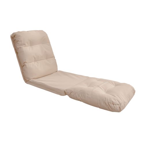 Canapé Convertible Avec Dossier Réglable À 6 Positions Beige