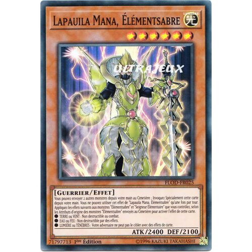 Yu-Gi-Oh! - Flod-Fr025 - Lapauila Mana, Élémentsabre - Super Rare